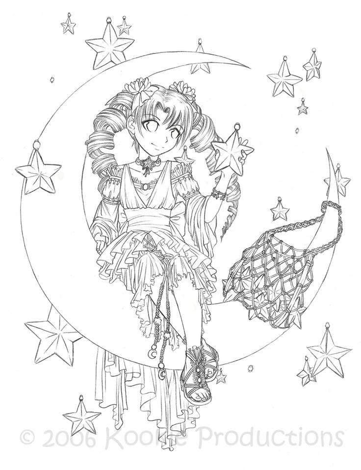 Anime Manga Coloring Pages at GetColorings.com | Free printable