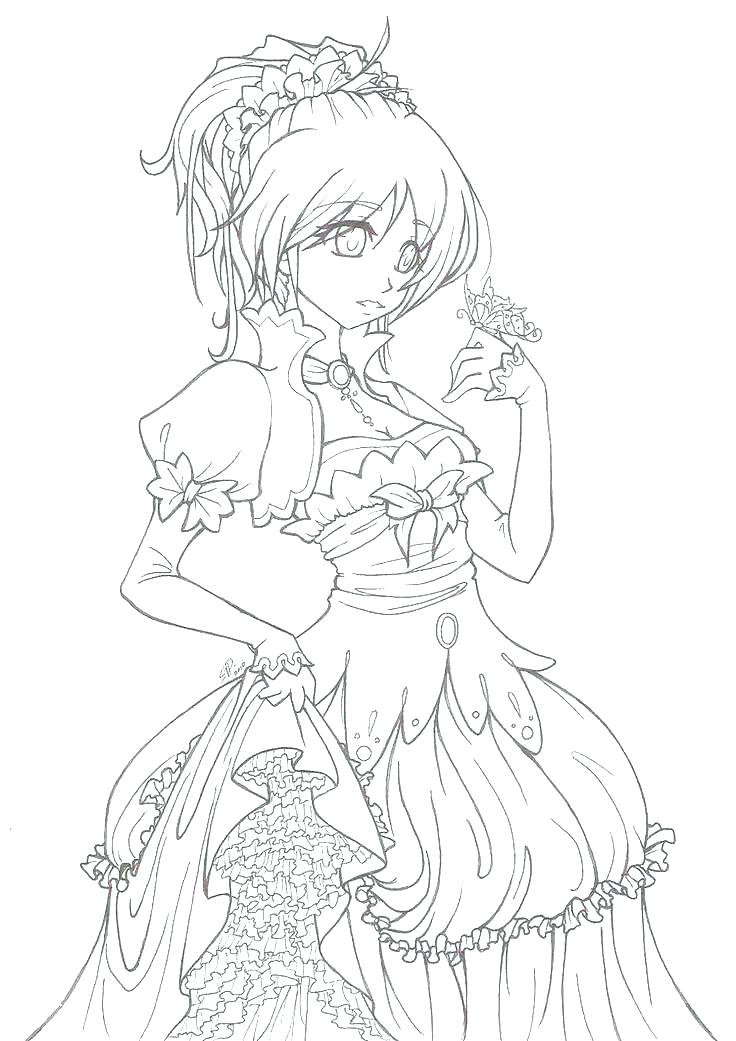 Anime Princess Coloring Pages at GetColorings.com | Free printable