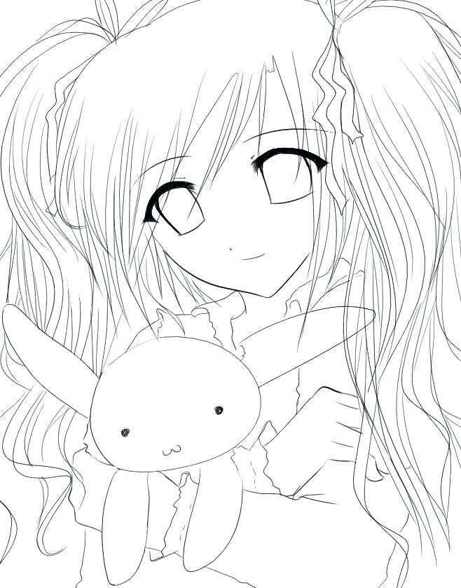 Anime School Girl Coloring Pages at GetColoringscom