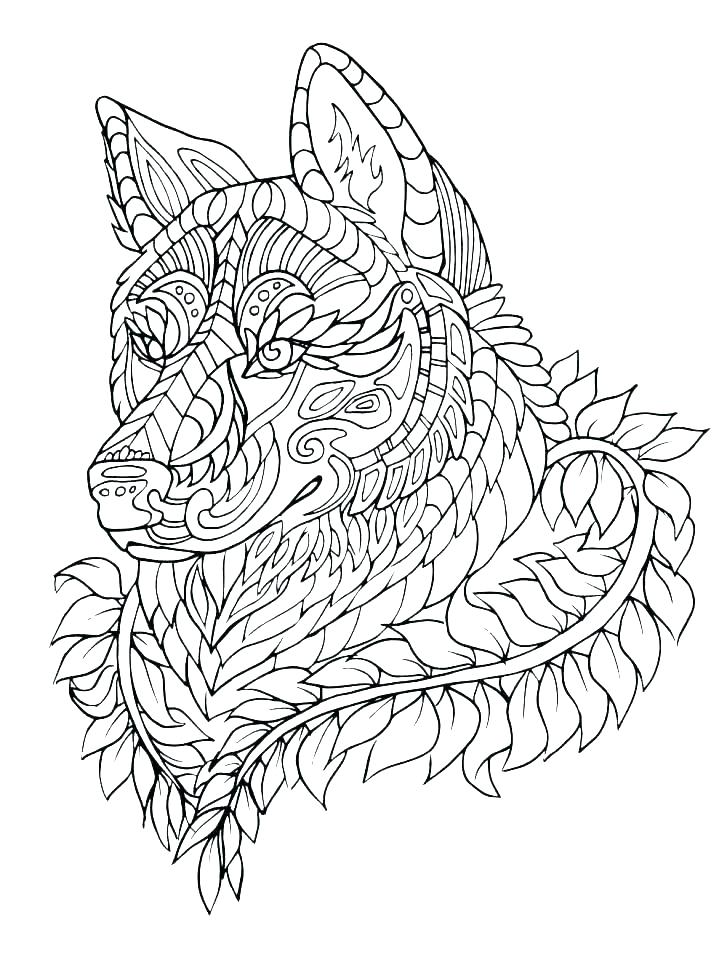 Anime Wolf Coloring Pages at GetColorings.com | Free printable