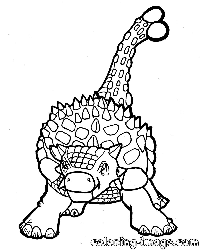 Ankylosaurus Coloring Page At Getcolorings Com Free Printable