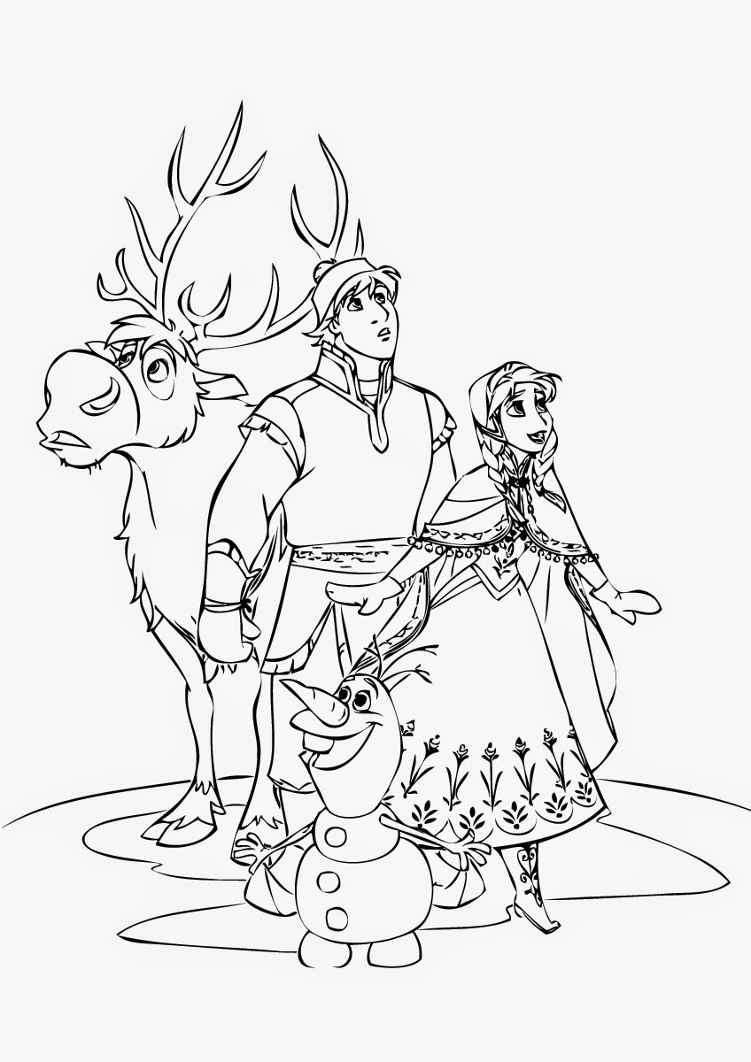848x1200 Frozen Coloring Pages The Royal Family Games Online Adorable Anna