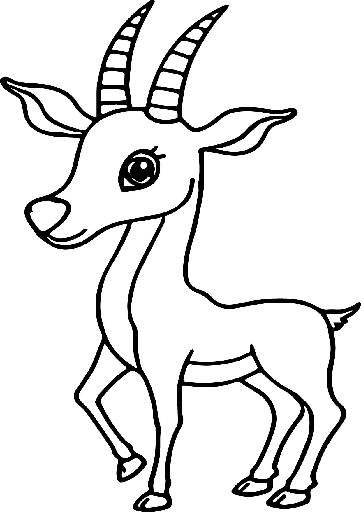 Antelope Coloring Page at GetColorings.com | Free printable colorings