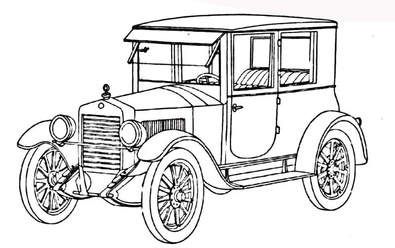 Antique Car Coloring Pages at GetColorings.com | Free printable