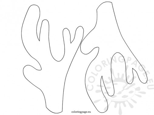 antler coloring page at getcolorings com free printable colorings