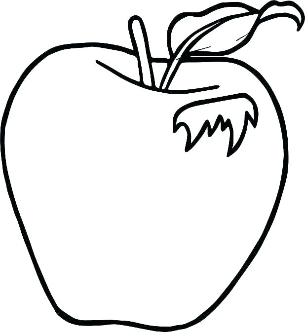 618x673 Apple Coloring Page Preschool Pages Tree Sheets