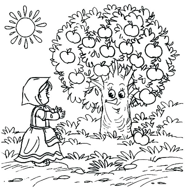 Apple Orchard Coloring Pages at GetColorings.com | Free printable