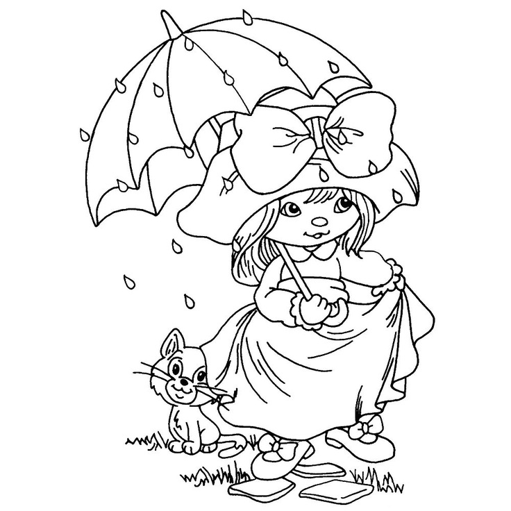 April Showers Bring May Flowers Coloring Page At GetColorings 