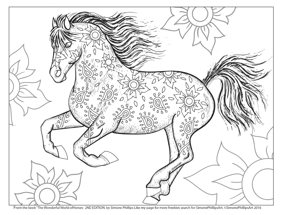 Arabian Horse Coloring Pages at Free printable
