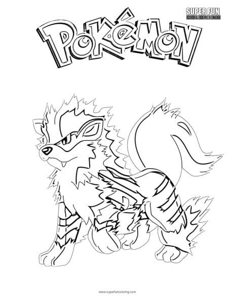 10 Arcanine Pokémon Coloring Pages to Unleash Your Inner Artist