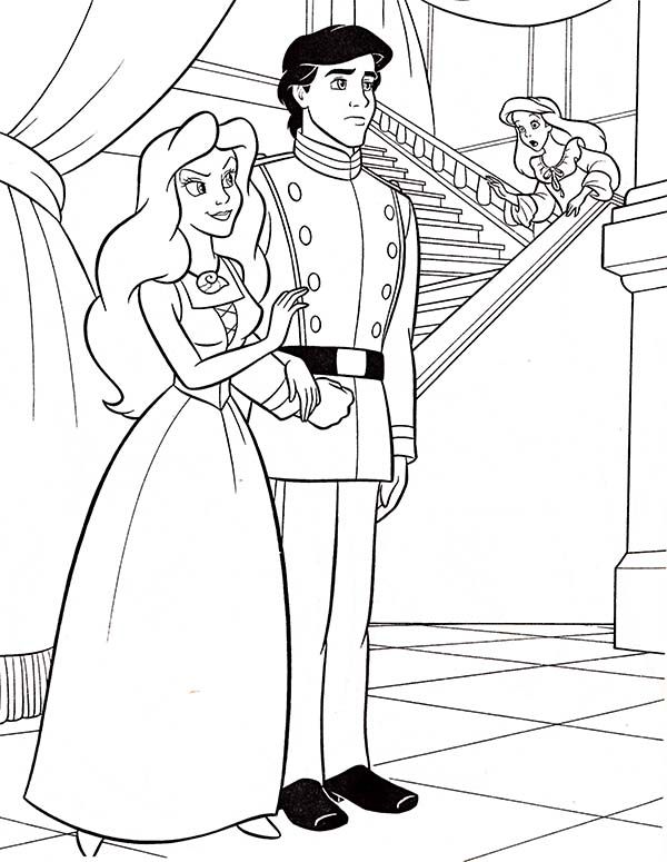 Ariel And Eric Coloring Pages at GetColorings.com | Free printable
