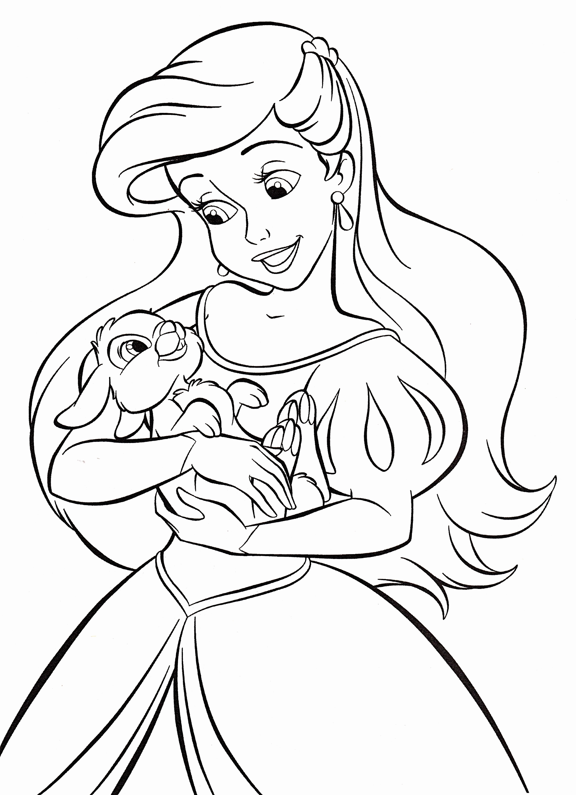 Ariel Christmas Coloring Pages at GetColorings.com | Free ...