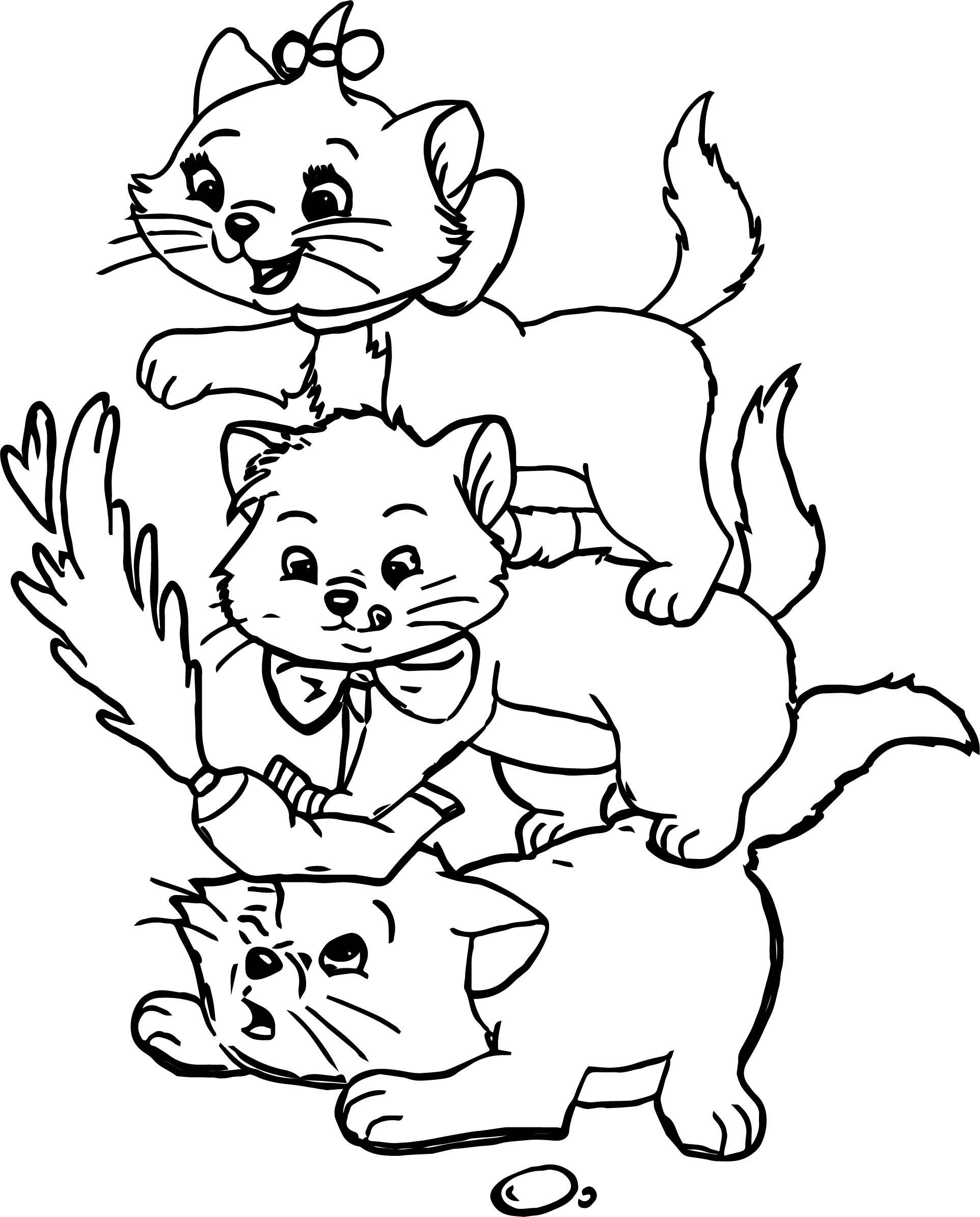 Aristocats Marie Coloring Pages at GetColorings.com | Free printable