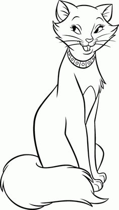 Aristocats Marie Coloring Pages at GetColorings.com | Free printable
