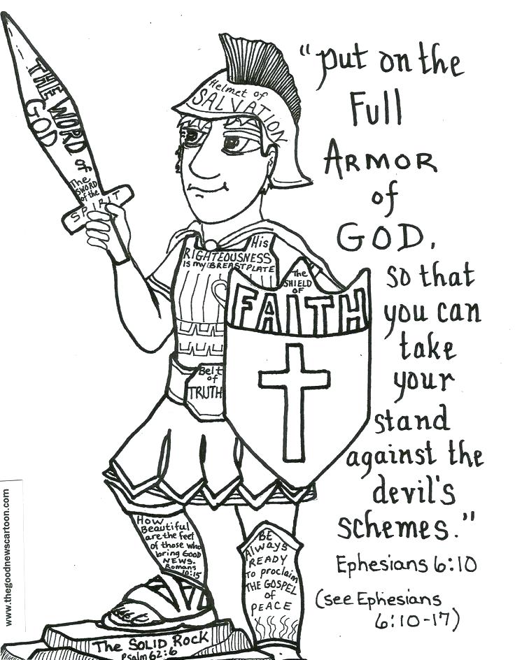 Free Printable Armor Of God Coloring Pages