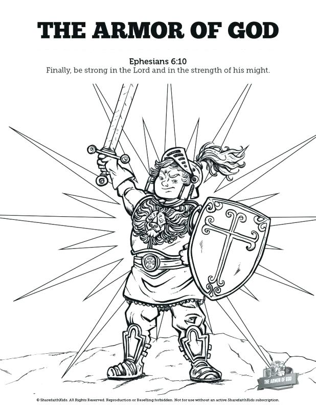 Armour Of God Coloring Page At Getcolorings Free Printable Colorings Pages To Print And Color