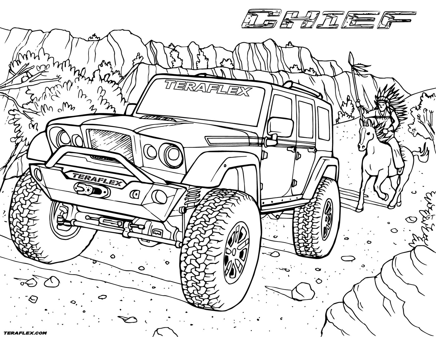 Army Jeep Coloring Pages at GetColorings.com | Free printable colorings