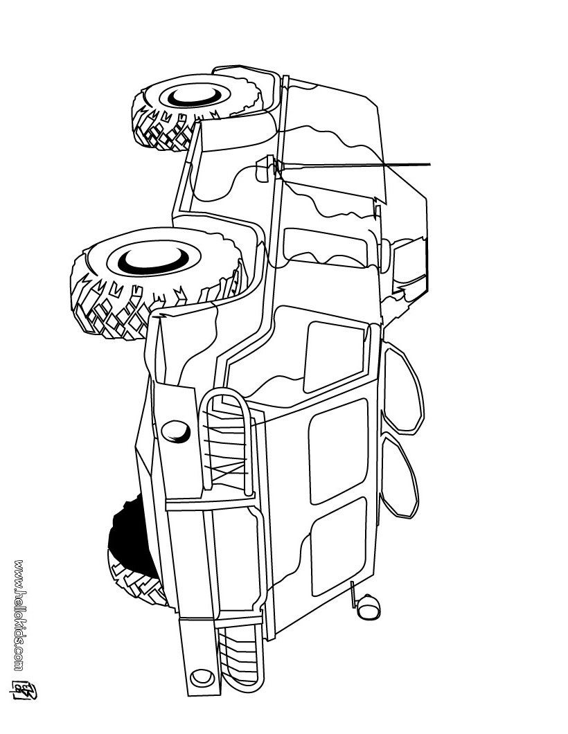 Army Vehicle Coloring Pages At Getcolorings Free Printable