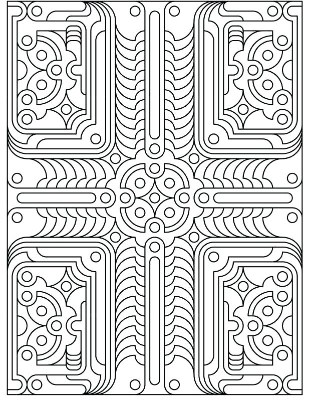Art Deco Coloring Pages at Free