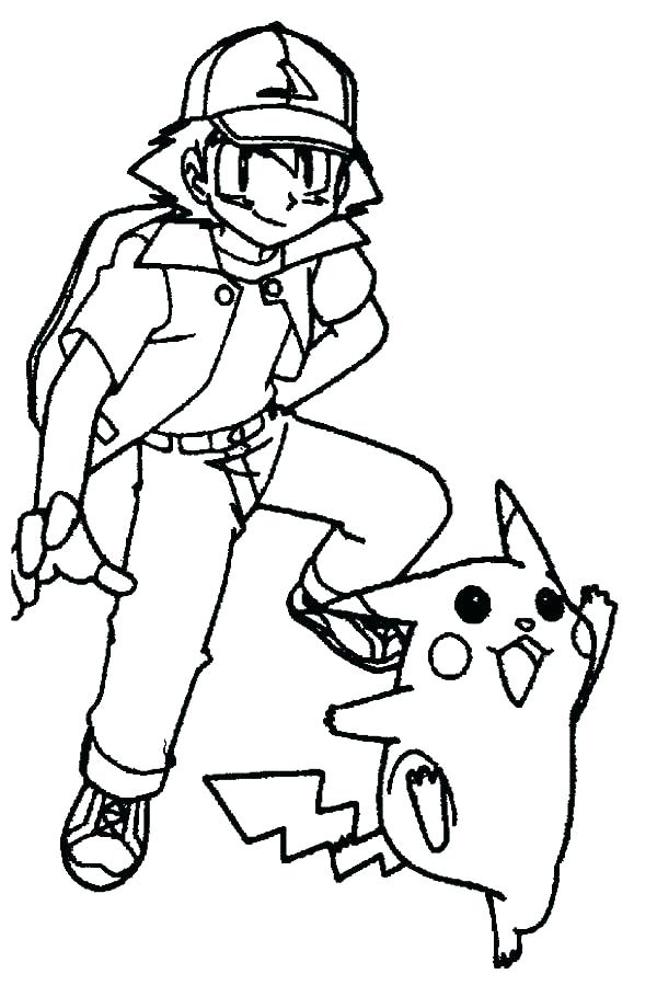 Ash And Pikachu Coloring Pages at GetColorings.com | Free printable