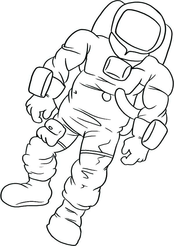 Astronaut Coloring Pages For Preschool At Getcolorings.com 