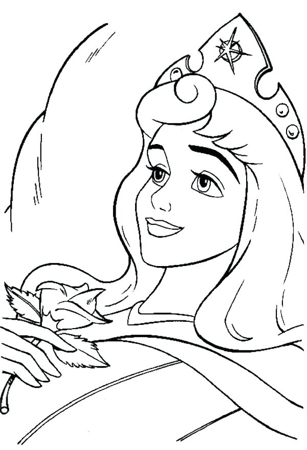 Aurora Sleeping Beauty Coloring Pages at Free