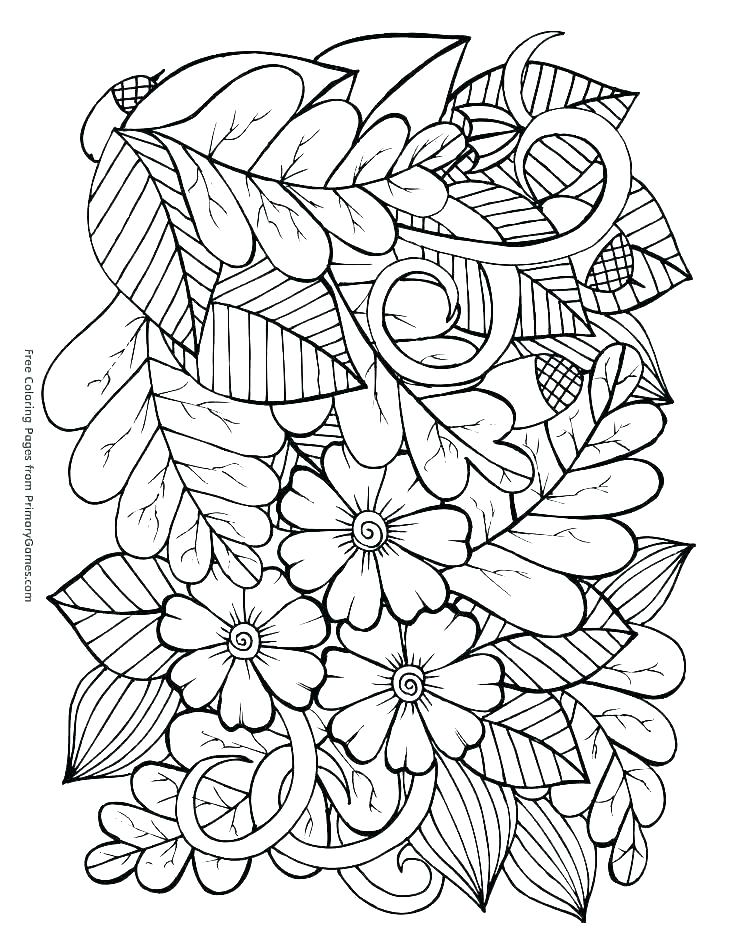 Fall Scene Coloring Pages For Adults Coloring Pages