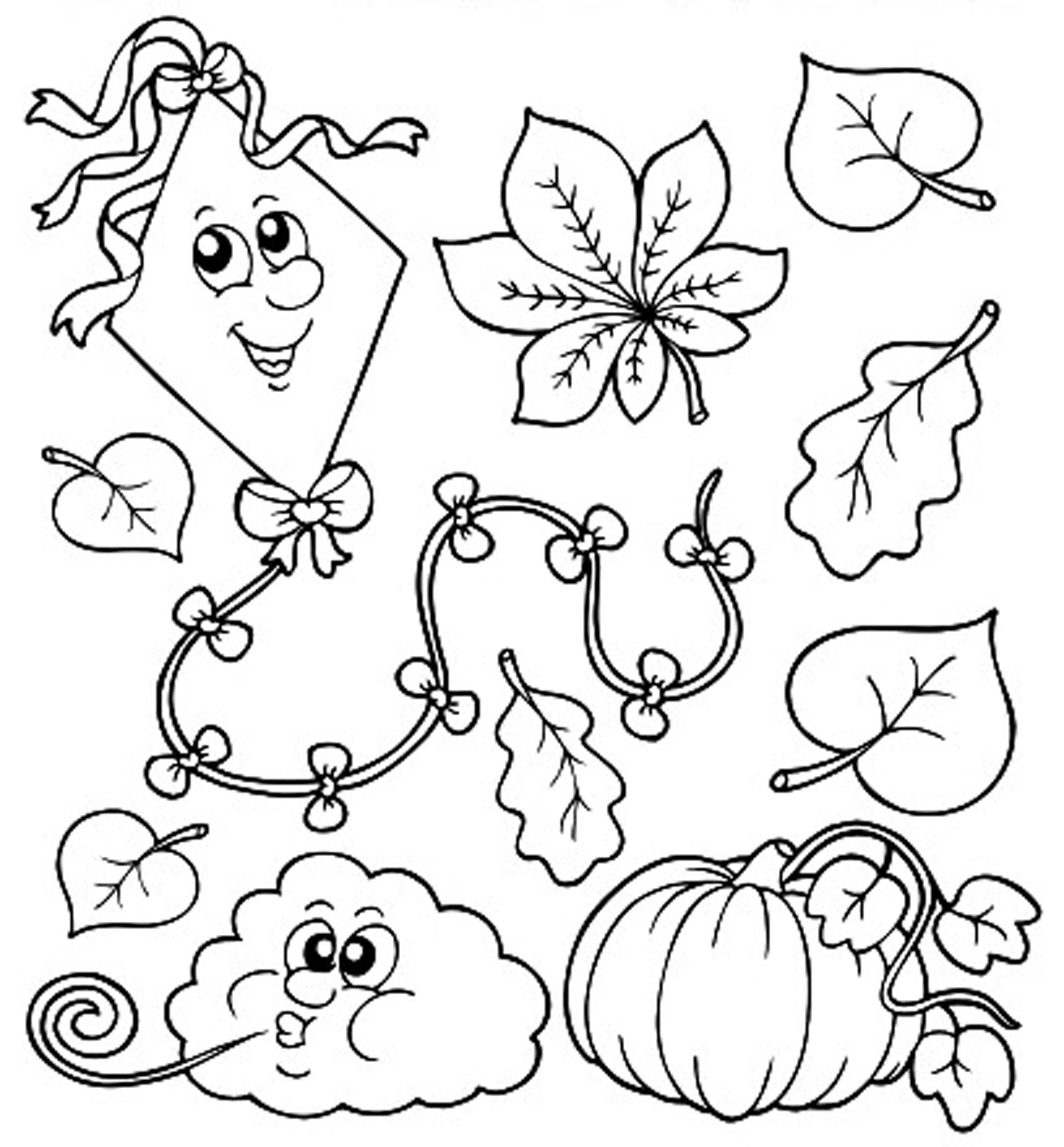 Autumn Coloring Pages For Kids at GetColorings.com | Free ...