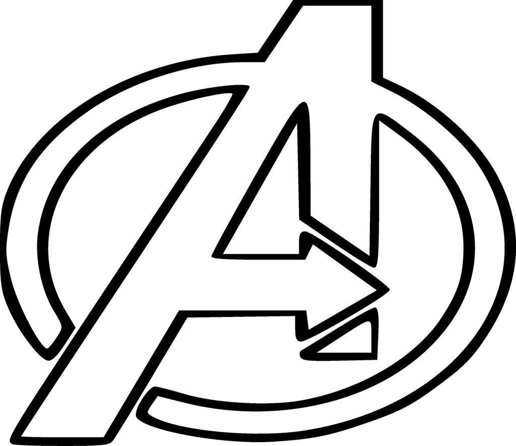Avengers Logo Coloring Pages at Free printable