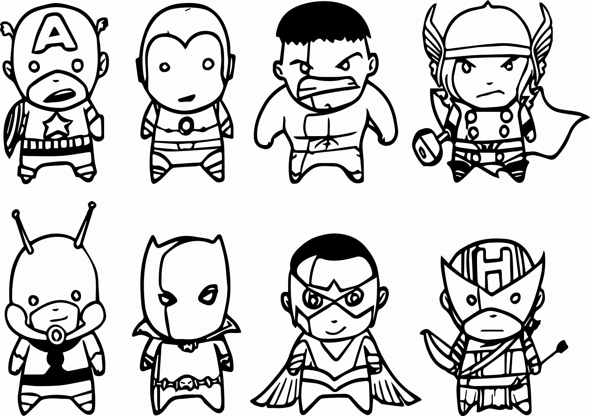 Avengers Free Printable Coloring Pages