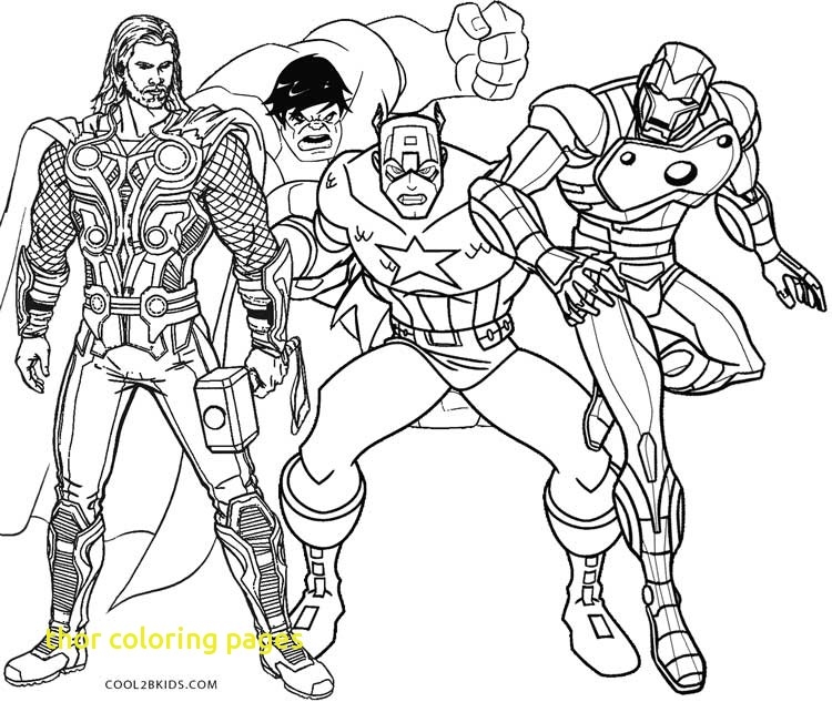 10 Avengers Assemble Thor Coloring Pages for Kids and Adults