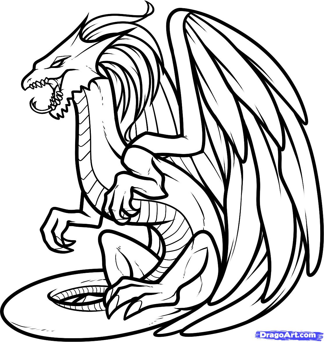 Awesome Dragon Coloring Pages at GetColorings.com | Free ...