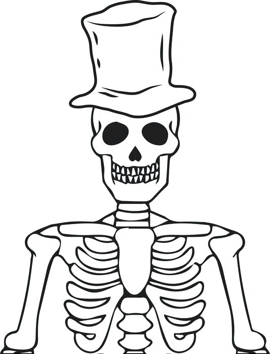 Axial Skeleton Coloring Pages At GetColorings Free Printable 