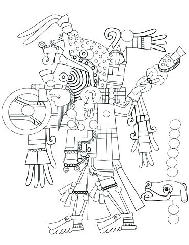 Aztec Calendar Coloring Page At Getcolorings Free Printable