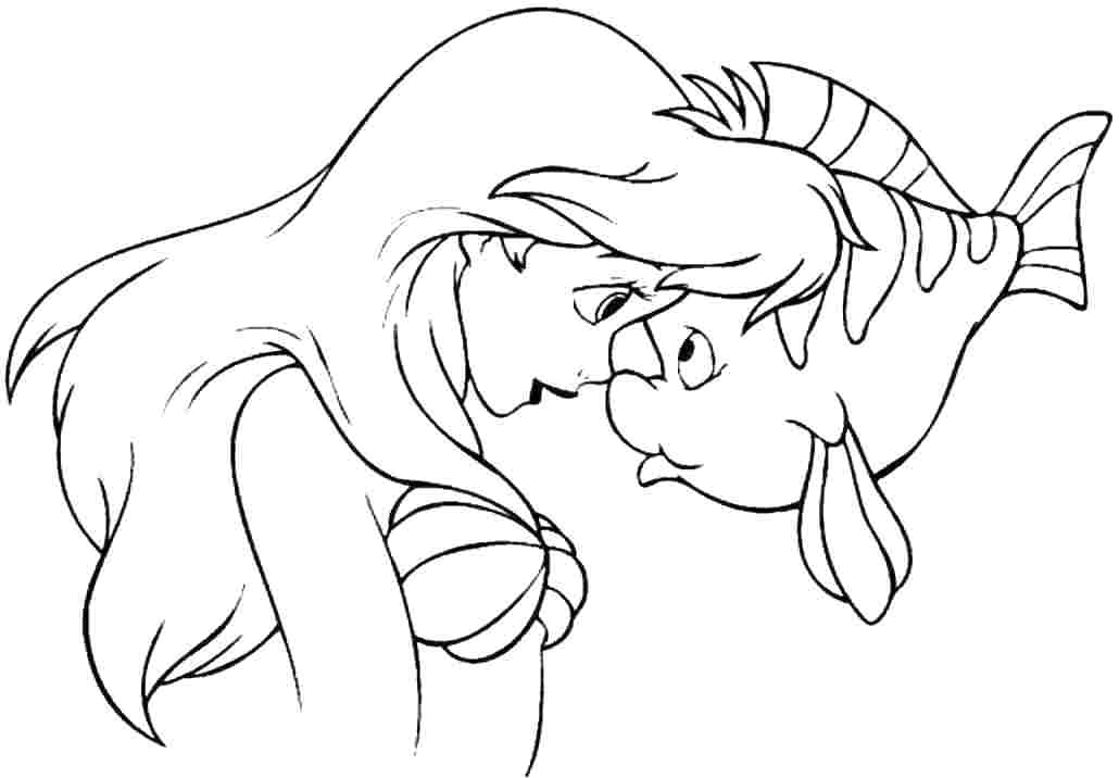 Baby Ariel Coloring Pages At Getcolorings Com Free Printable