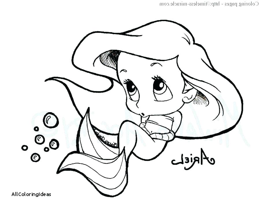 Baby Ariel Coloring Pages at GetColorings.com | Free printable