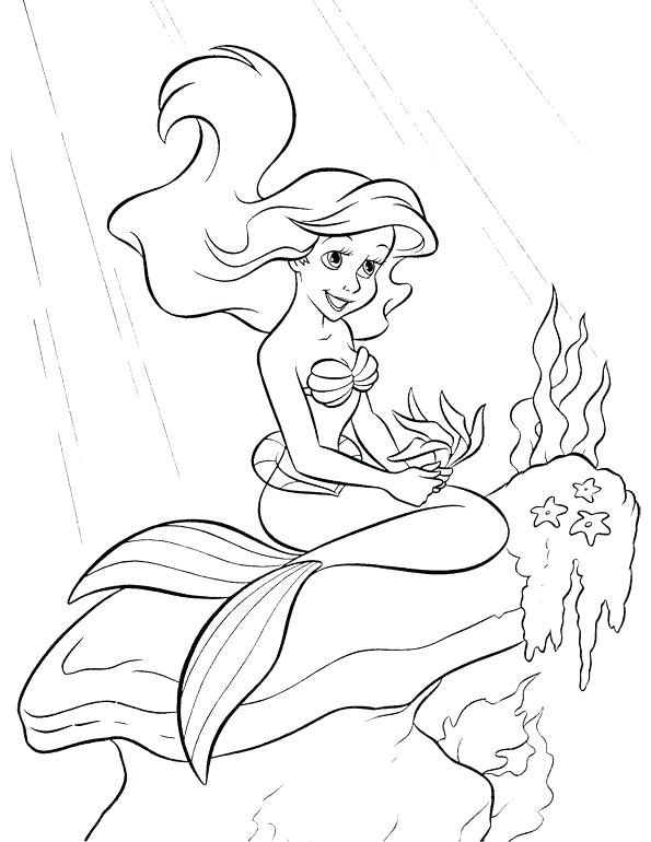 Baby Ariel Coloring Pages at GetColoringscom Free