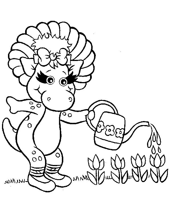 Baby Bop Coloring Pages At Getcolorings Free Printable Colorings