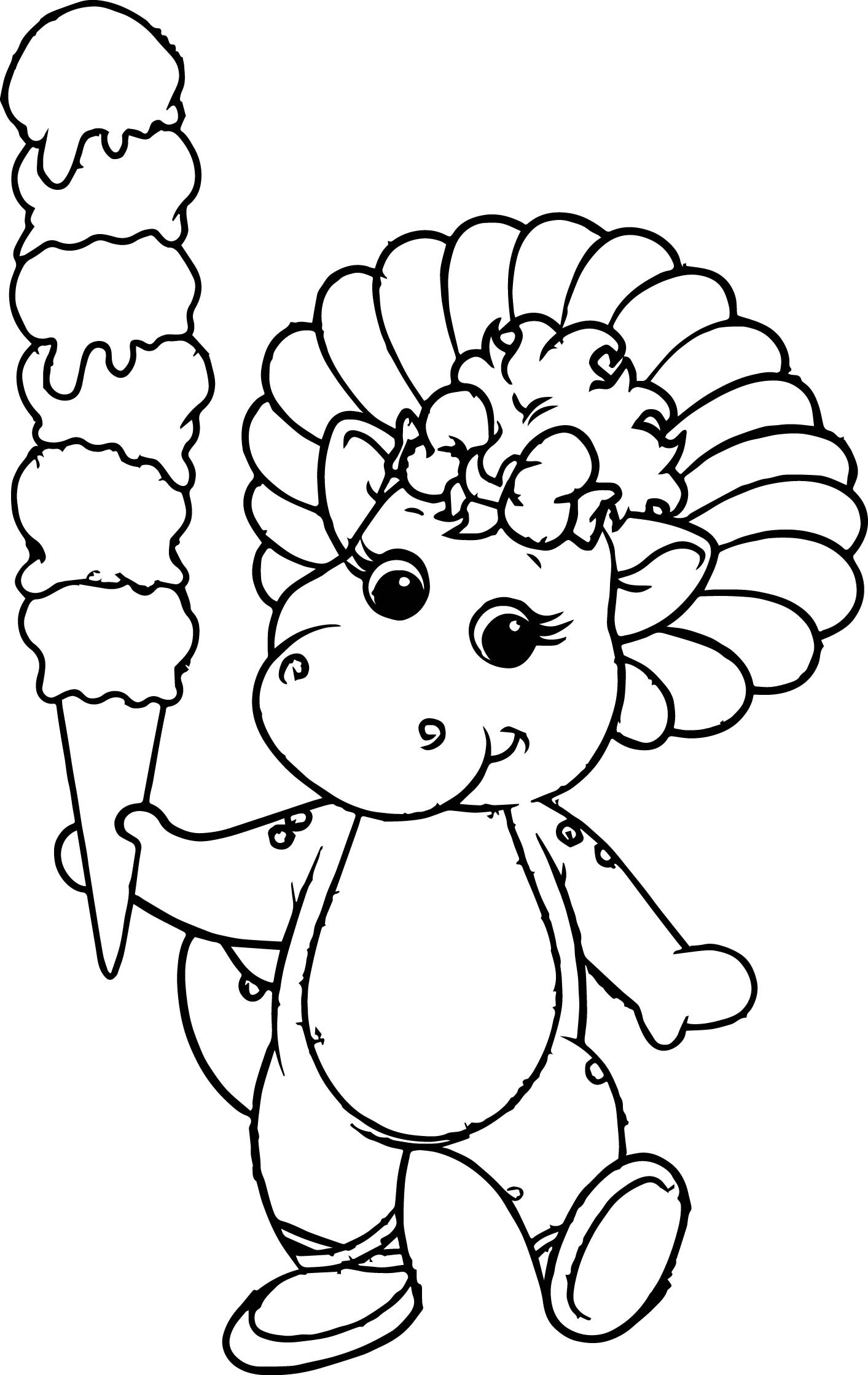 Baby Bop Coloring Pages At Getcolorings Free Printable Colorings