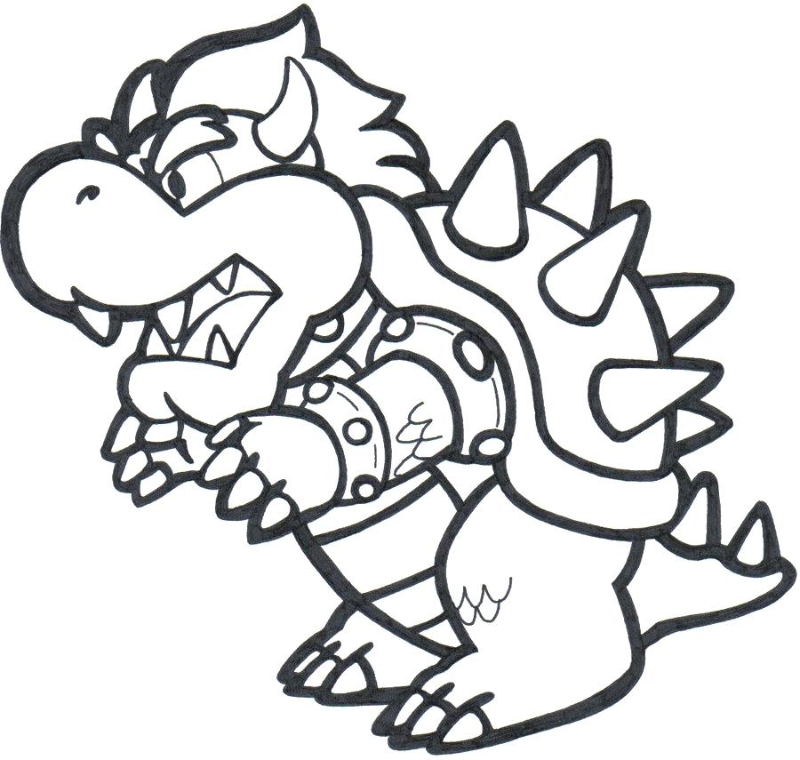 Baby Bowser Coloring Pages at GetColorings.com | Free printable