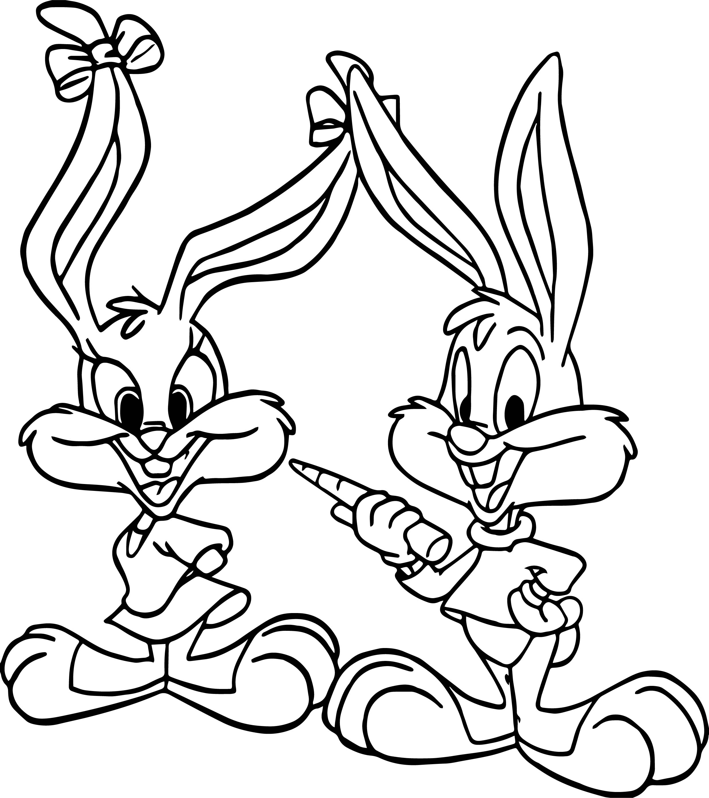 Baby Bugs Bunny Coloring Pages at Free printable