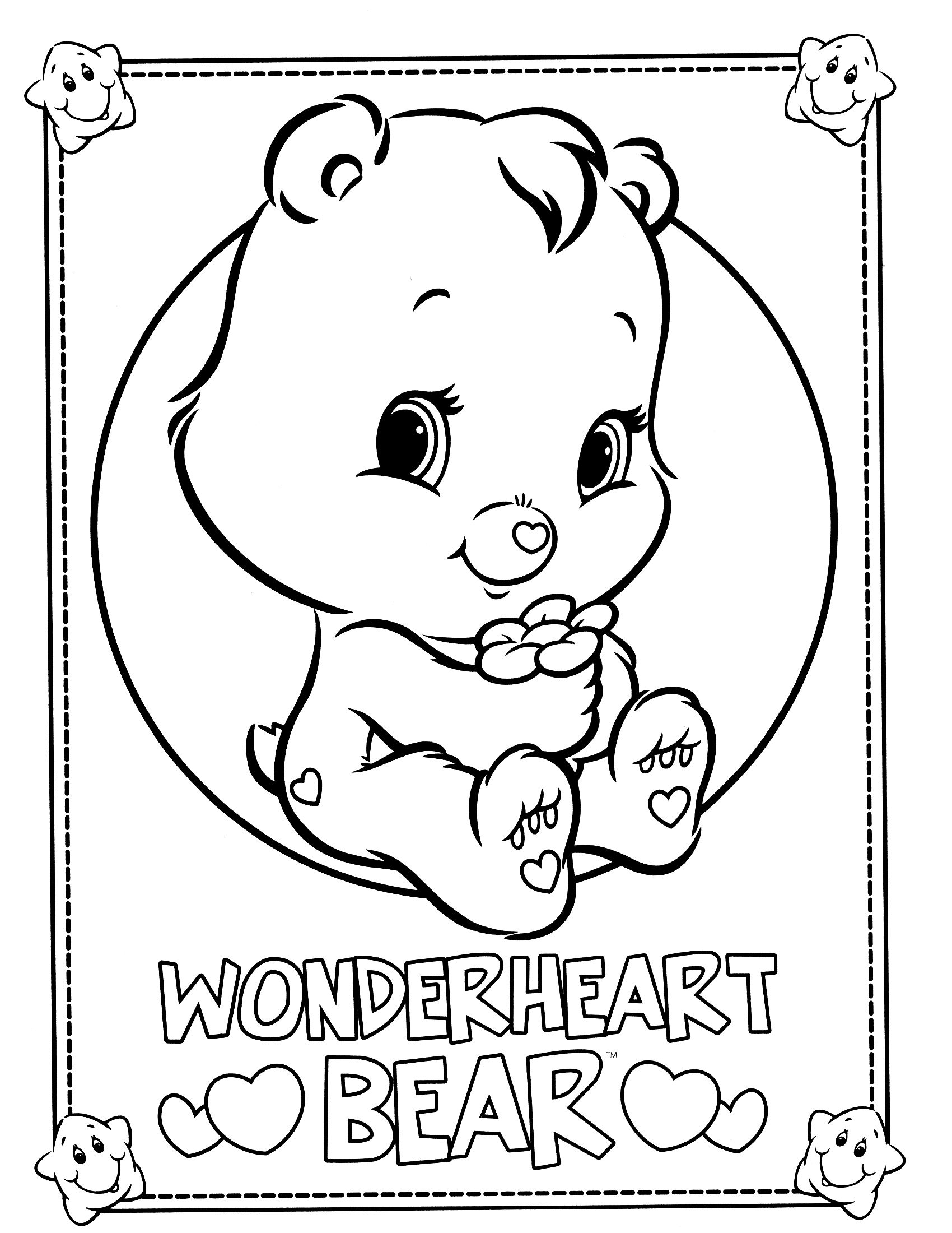 Baby Care Bears Coloring Pages at GetColorings.com | Free printable