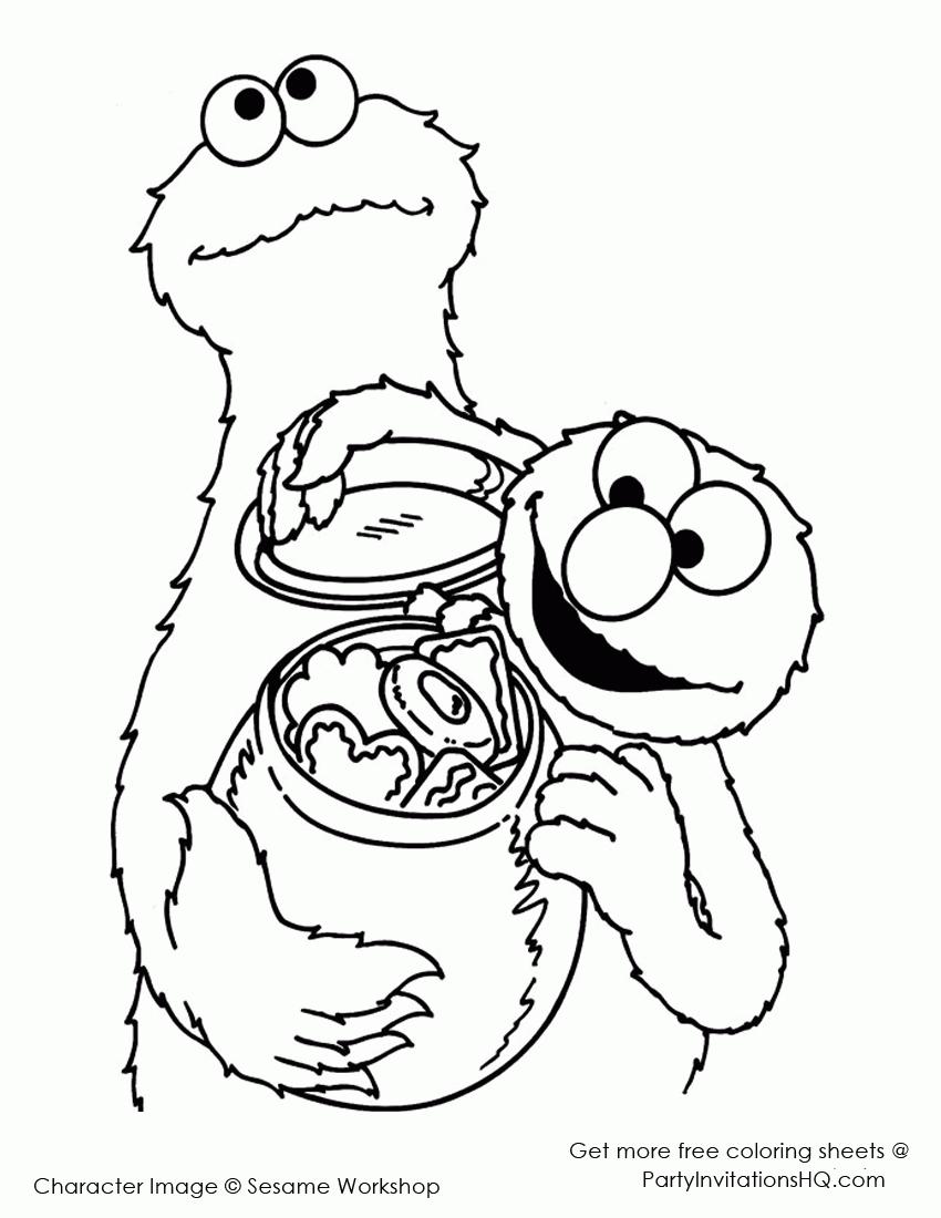 Baby Cookie Monster Coloring Page At GetColorings Com Free Printable Colorings Pages To Print