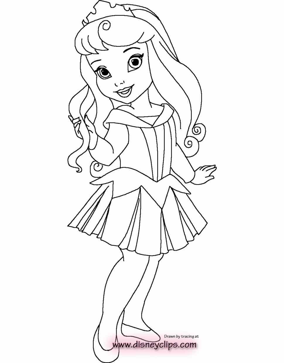 Baby Disney Princess Coloring Pages At GetColorings Free 