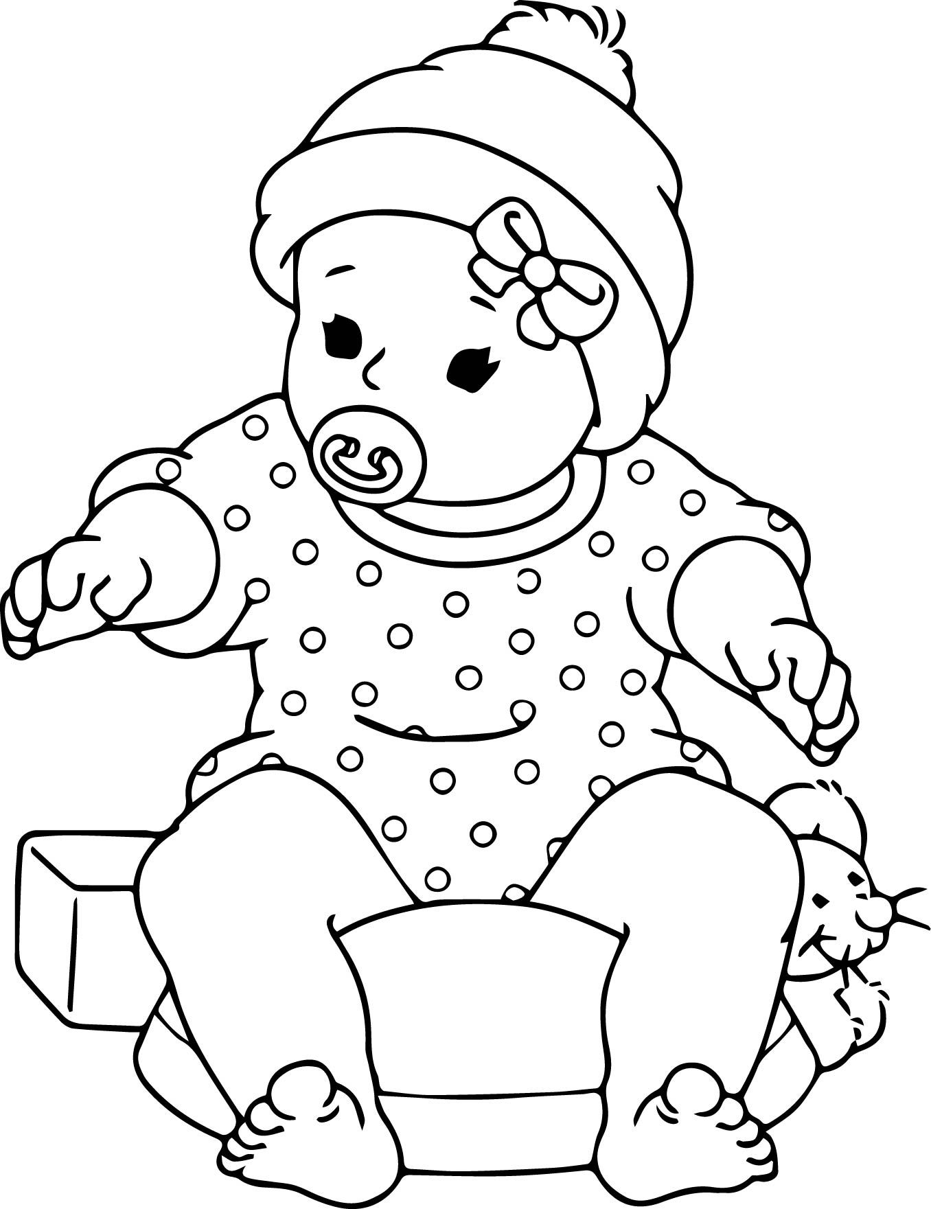 Baby Doll Coloring Page at GetColorings.com | Free printable colorings