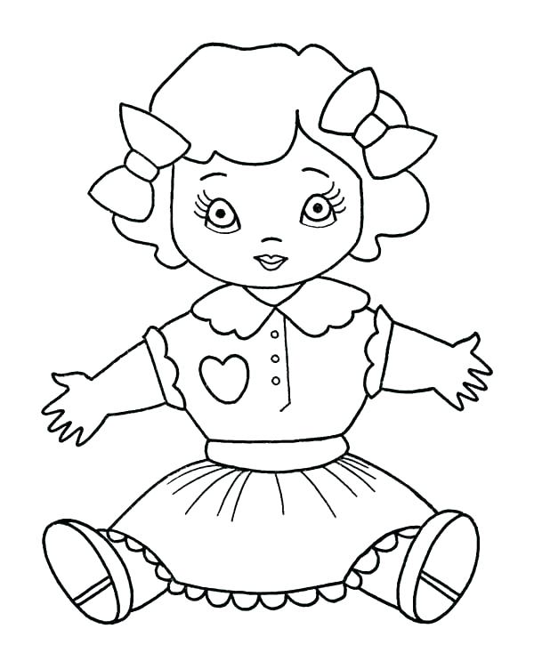 Baby Doll Coloring Page at GetColorings.com | Free printable colorings