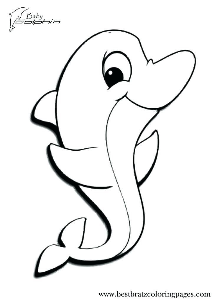 Baby Dolphin Coloring Pages at GetColorings.com | Free printable