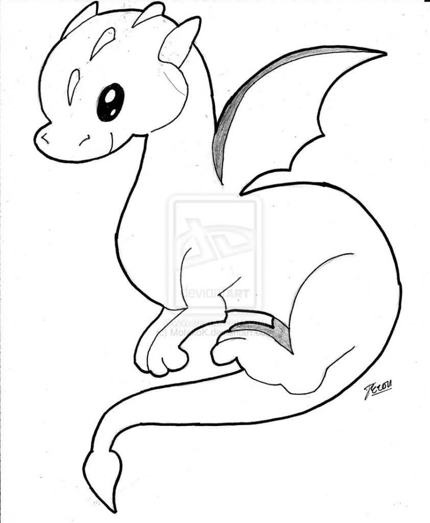 free cute dragon coloring pages