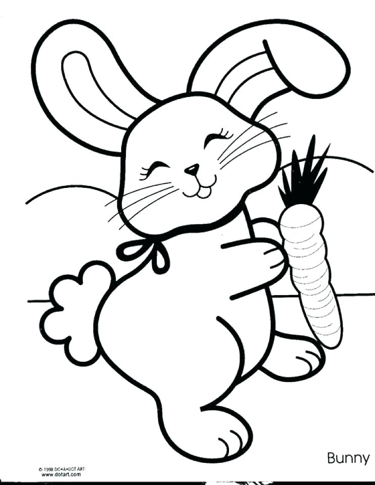 Baby Easter Bunny Coloring Pages at GetColorings.com | Free printable