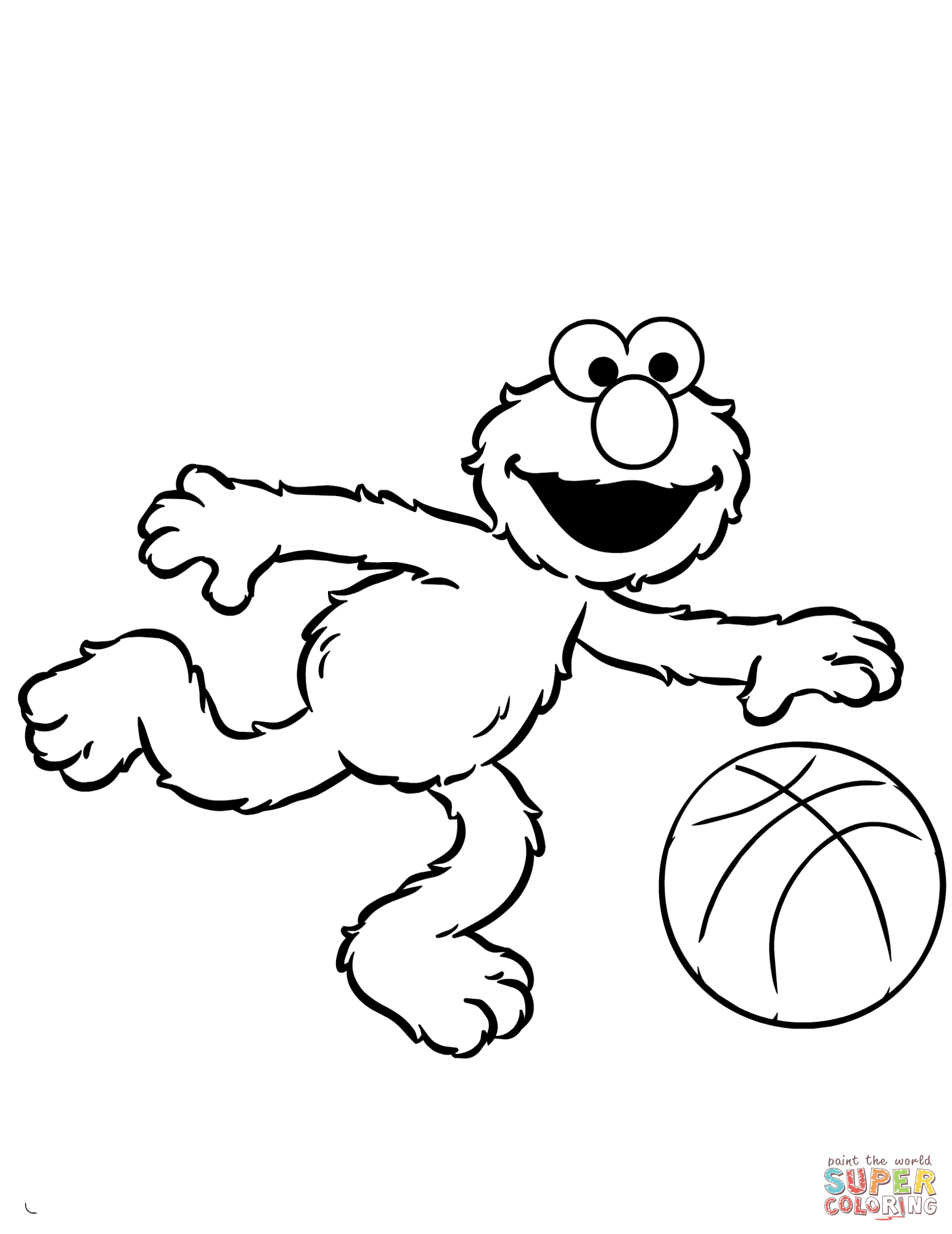 Baby Elmo Coloring Pages at Free